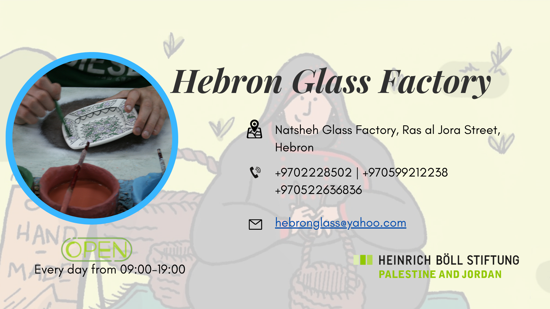 Hebron Glass Factory HeinrichBöllStiftung Palestine and Jordan