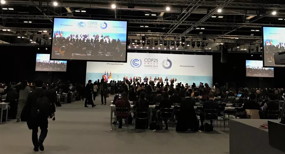 Negotiation halls at the COP25