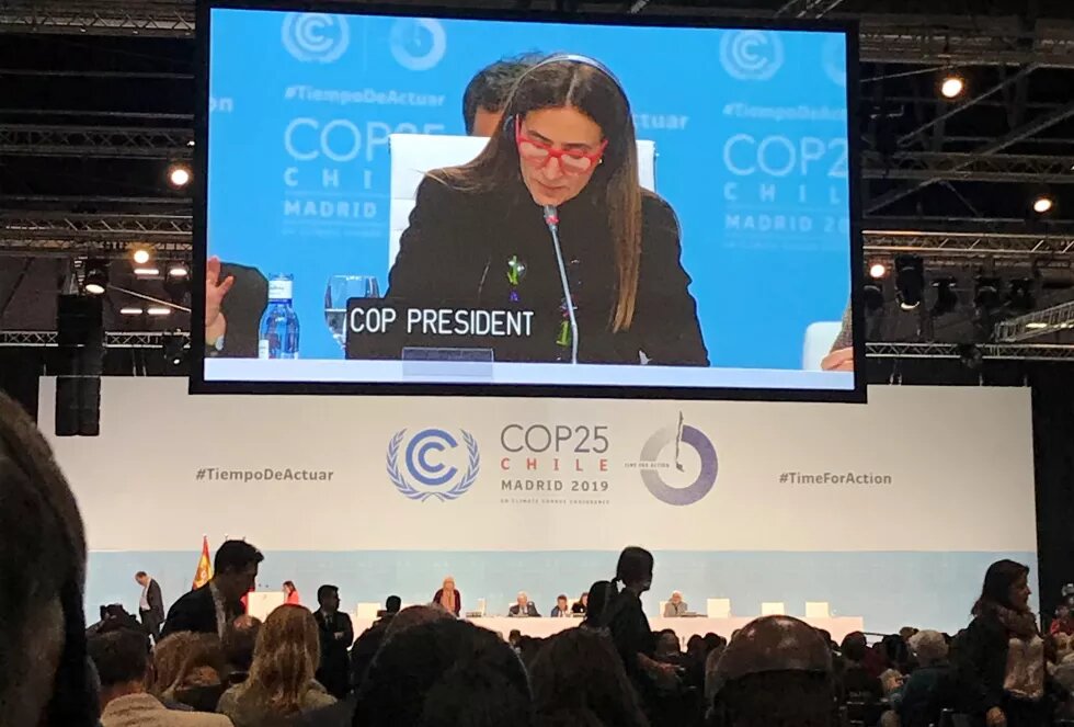  COP25 Plenary discussing matters including the rules for Article 6 