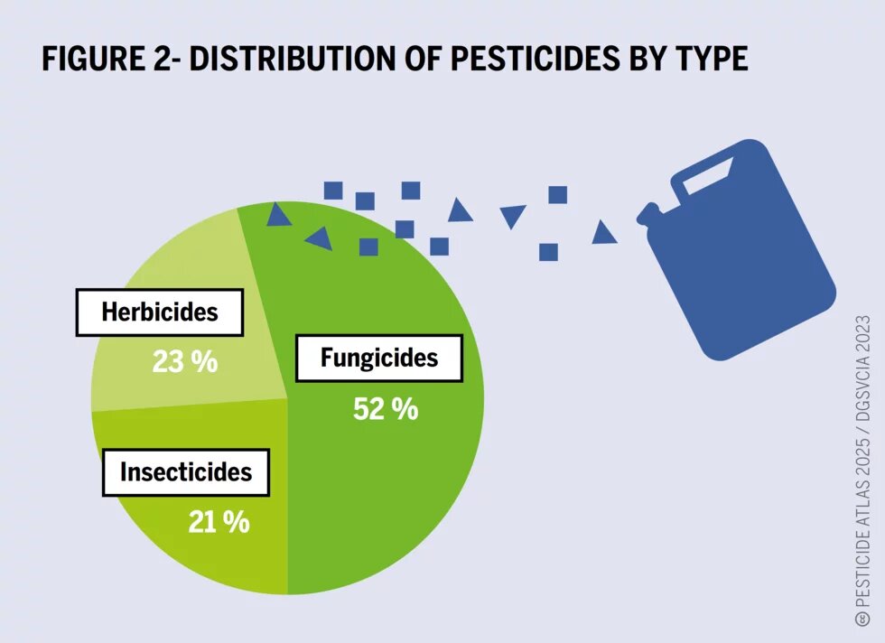 Figure 2- Distribution of pesticides by type 