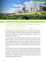 SeExpansion in East Jerusalem between October 2023 – October 2024: